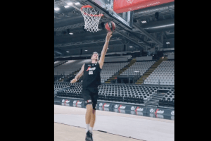 Virtus Bologna, ecco Achille Polonara al lavoro