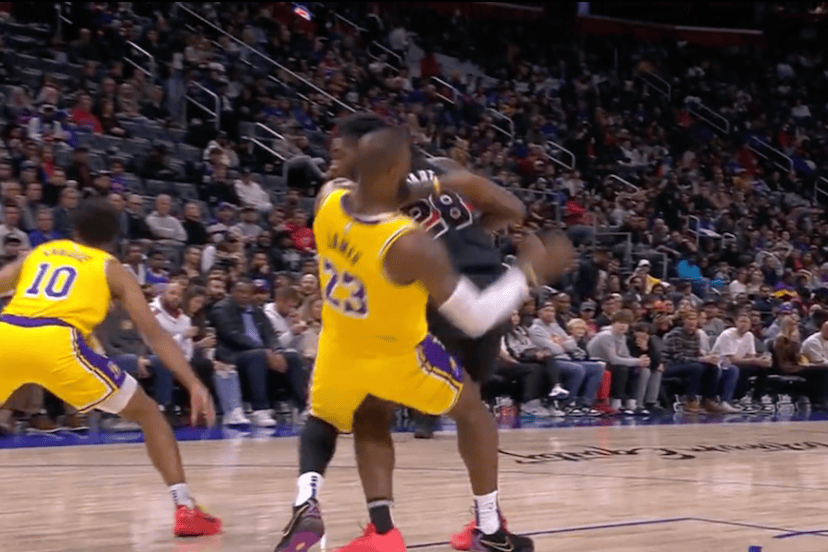 Flopping LeBron James