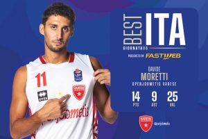 Davide Moretti BEST ITA della sesta giornata di LBA