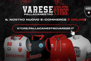 Ecco il nuovo Official Online Store della Pallacanestro Varese