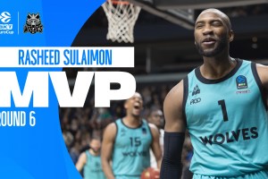 BKT EuroCup Regular Season – Round 6 MVP: Rasheed Sulaimon, Wolves Vilnius
