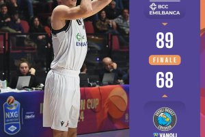 IBSA Next Gen Cup 2023/24, la Virtus Emilbanca Bologna sconfigge con autorità la Vanoli Cremona