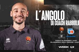 Tortona, l’angolo di coach Rabbolini: Nutribullet Treviso