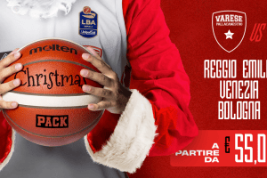 Varese, il CHRISTMAS PACK per le sfide con Reggio Emilia, Venezia e Virtus Bologna