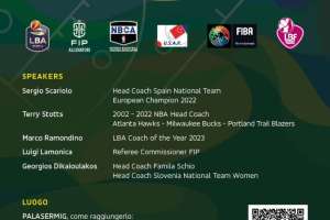In occasione della Frecciarossa Final Eight di Torino un clinic internazionale il 16 e 17 febbraio