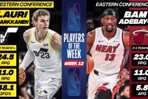 NBA Players of the Week #12 | Lauri Markkanen e Bam Adebayo