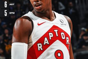 37 punti per RJ Barrett, i Raptors battono i Warriors