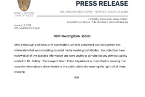 La polizia di Newport Beach chiude le indagini su Josh Giddey