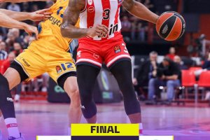 20+20 di Milutinov, l’Olympiacos supera con autorità il Maccabi Tel Aviv