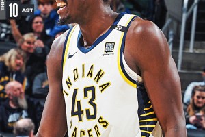 Tripla-doppia di Siakam, i Pacers chiudono la striscia di vittorie dei 76ers