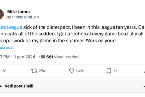Attacco durissimo di Mike James ad EuroLeague. E un tifoso del Panathinaikos risponde