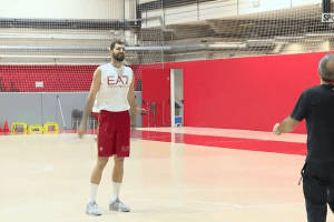 Olimpia Milano, Nikola Mirotic al lavoro