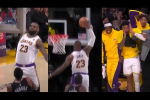 Lakers, tutte le inquadrature del poster di LeBron