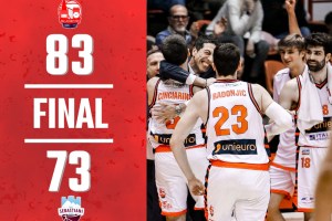 Unieuro Forlì vince resistendo al rientro della Sebastiani