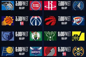 NBA Live, nove le gare in programma