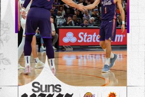 Le triple di Allen e O’Neale, il 18+22 di Nurkic: i Suns battono i Lakers