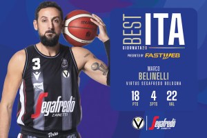 Marco Belinelli è The Best Ita Fastweb della 20ª giornata della Serie A UnipolSai 2023/24