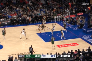 Danilo Gallinari smazza 3 assist nel successo dei Bucks sui 76ers