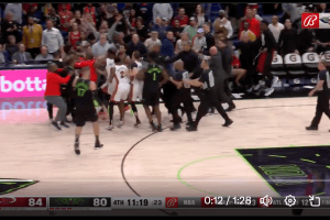 New Orleans-Miami, quattro espulsi per rissa