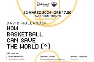 La collaborazione tra Aquila Basket e l’Università di Trento porta a Trento David Hollander