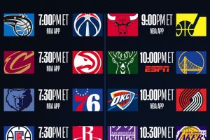 NBA, 8 partite in calendario