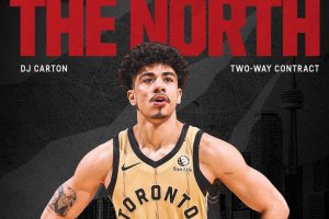 DJ Carton rimane ai Raptors con un Two-Way Contract