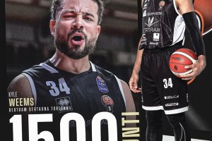 Kyle Weems supera quota 1500 punti in campionato