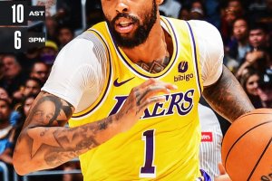 LeBron ne segna 25, Russell firma un record e i Lakers battono gli Hawks