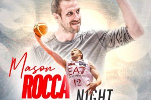 Mason Rocca sarà celebrato nell’intervallo di Olimpia-Virtus