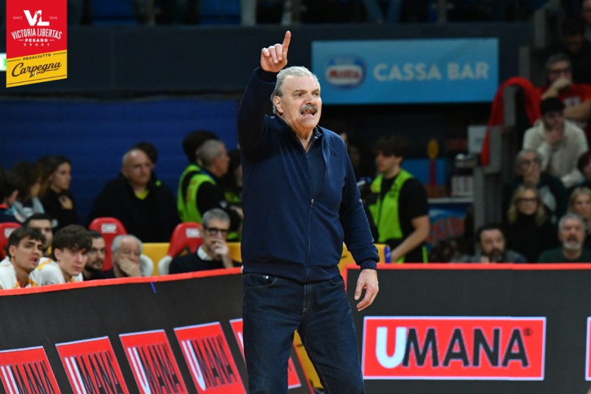 Il coach della Carpegna Prosciutto Basket Pesaro Meo Sacchetti ha presentato il match della 22^ giornata di Serie A