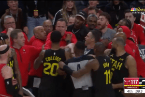 Tension between Jazz’s Collins and Bulls’ Fleming