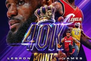 LeBron James writes another page of history: breaking the 40.000-point wall in the NBA