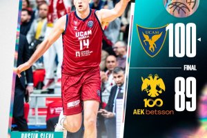 Basketball Champions League: UCAM Murcia dominante contro l’AEK Betsson