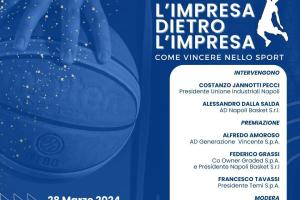 La Generazione Vincente Napoli Basket sarà premiata all’Unione Industriali di Napoli