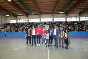 Pallacanestro Reggiana, il Liceo Canossa gremito di studenti per Weber e Chillo