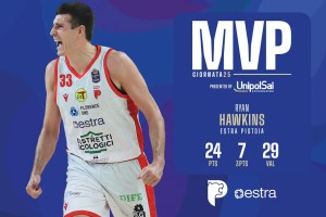 Ryan Hawkins è l’MVP UnipolSai della 25ª giornata della Serie A UnipolSai 2023/24