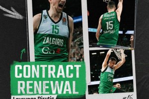 Laurynas Birutis rimane allo Zalgiris Kaunas con un accordo 1+1