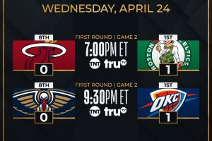 NBA Playoff, questa notte Gara 2 per Celtics-Heat e Thunder-Pelicans