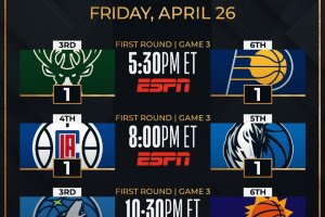 NBA Live | Tre Gare 3 in programma, via con Pacers-Bucks