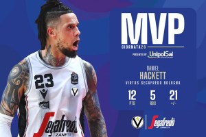 Daniel Hackett è l’MVP UnipolSai e The Best ITA FastWeb della 25ª giornata