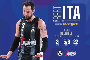 Marco Belinelli è The Best ITA Fastweb della 27ª giornata della Serie A UnipolSai 2023/24