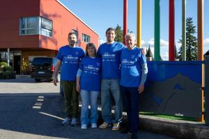 Coach Galbiati, Capitan Forray e Aquila Basket a Casa Sebastiano per il Blue Day