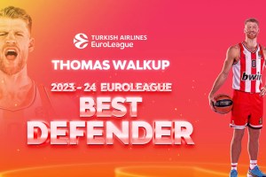 2023-2024 EuroLeague Best Defender: Thomas Walkup, Olympiacos
