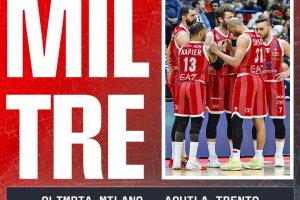 LBA Playoffs 2024, Quarti di Finale Gara 2 | Olimpia Milano – Dolomiti Energia Trentino
