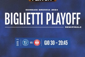 Germani Brescia, le info per i biglietti di Gara 3 contro l’Olimpia Milano