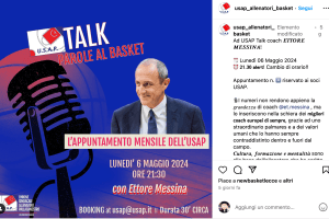Usap, Ettore Messina ospite di Talk – Parole al Basket
