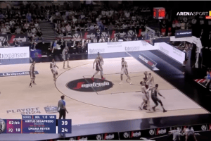 Virtus Bologna-Reyer Venezia, quel fischio su Toko Shengelia (le immagini)