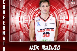 Legnano Basket Knights, ufficiale il rinnovo di Nik Raivio