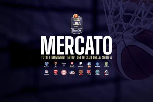 LBA Mercato, tutti i movimenti ufficiali delle 16 squadre della Serie A UnipolSai