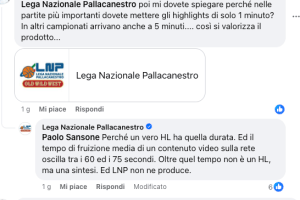 LNP, highlights troppo corti? La risposta: Un vero HL ha quella durata. Sintesi non ne produciamo